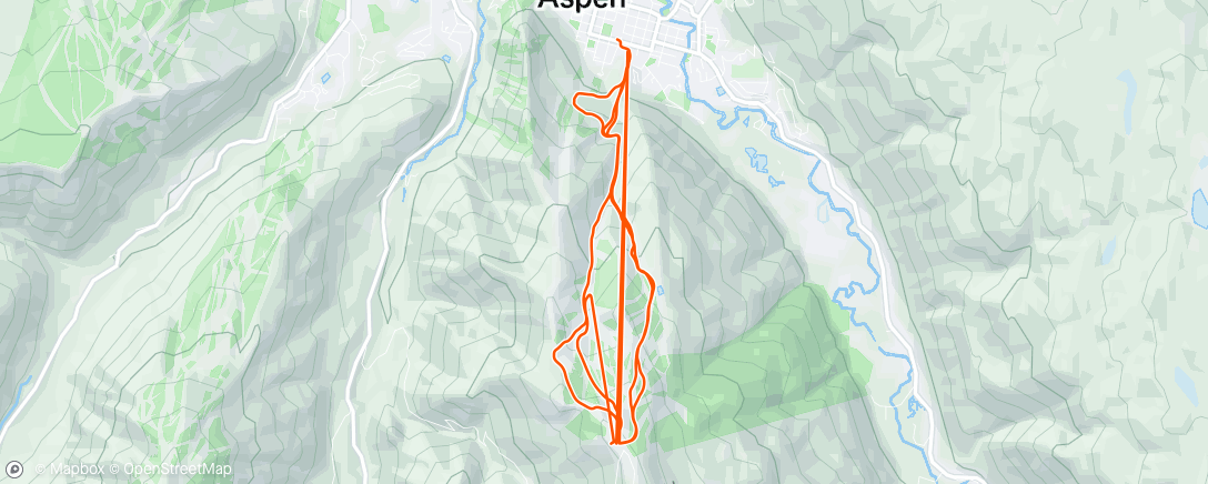 Map of the activity, Morning Alpine Ski