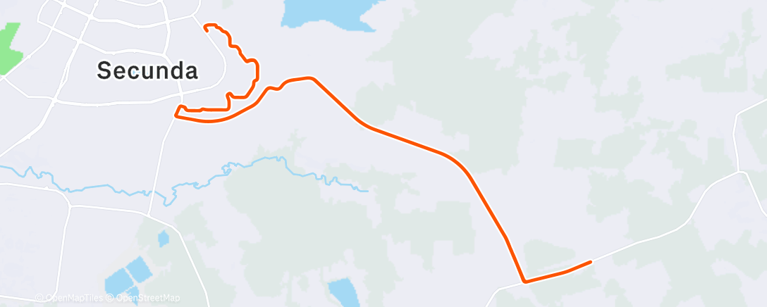 Map of the activity, Afternoon Ride