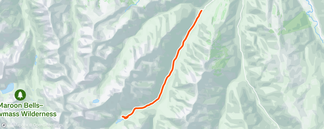 Map of the activity, Maroon Ski