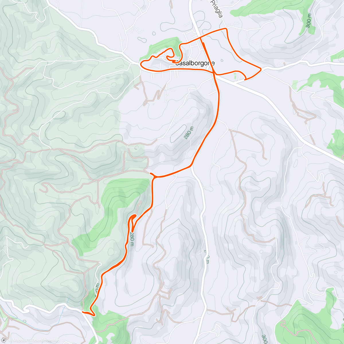 Map of the activity, BambiBike