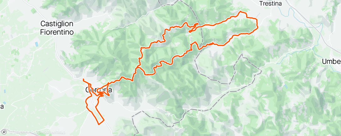 Mapa de la actividad (Cicloturistica Val di Loreto)