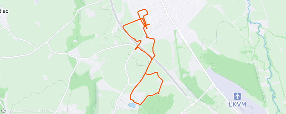 Map of the activity, R.A.P.L. Vysoké Mýto “vánoční tréninkový camp”