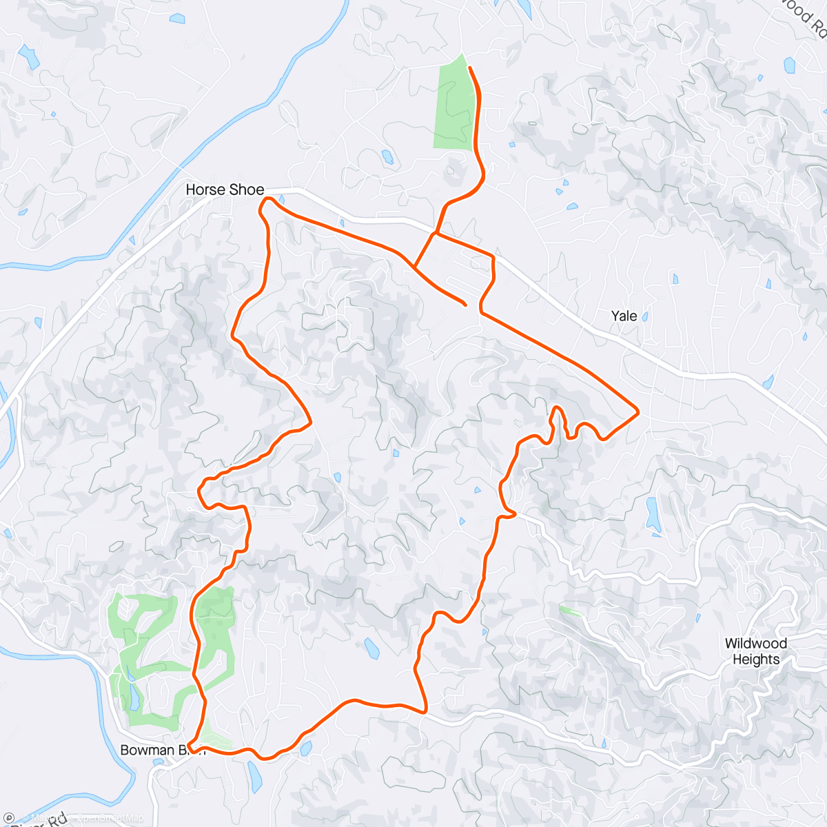 Map of the activity, There aren't many flat roads here 😅
