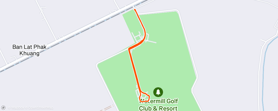 Map of the activity, Evening Run