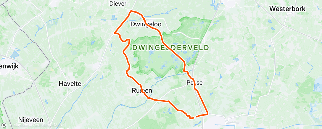 Map of the activity, Morning Ride