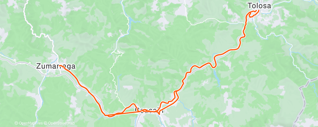 Map of the activity, Morning Ride