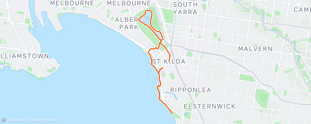 Map of the activity, St kilda