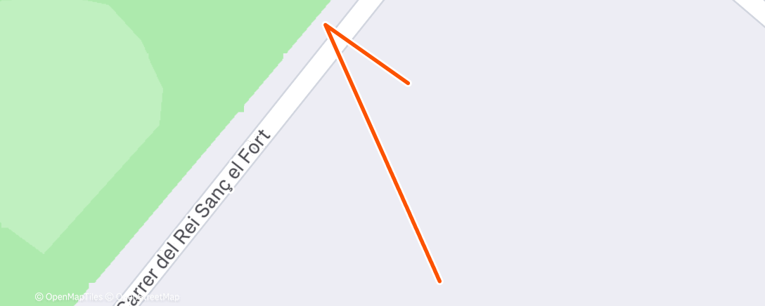 Map of the activity, Bicicleta a la hora del almuerzo