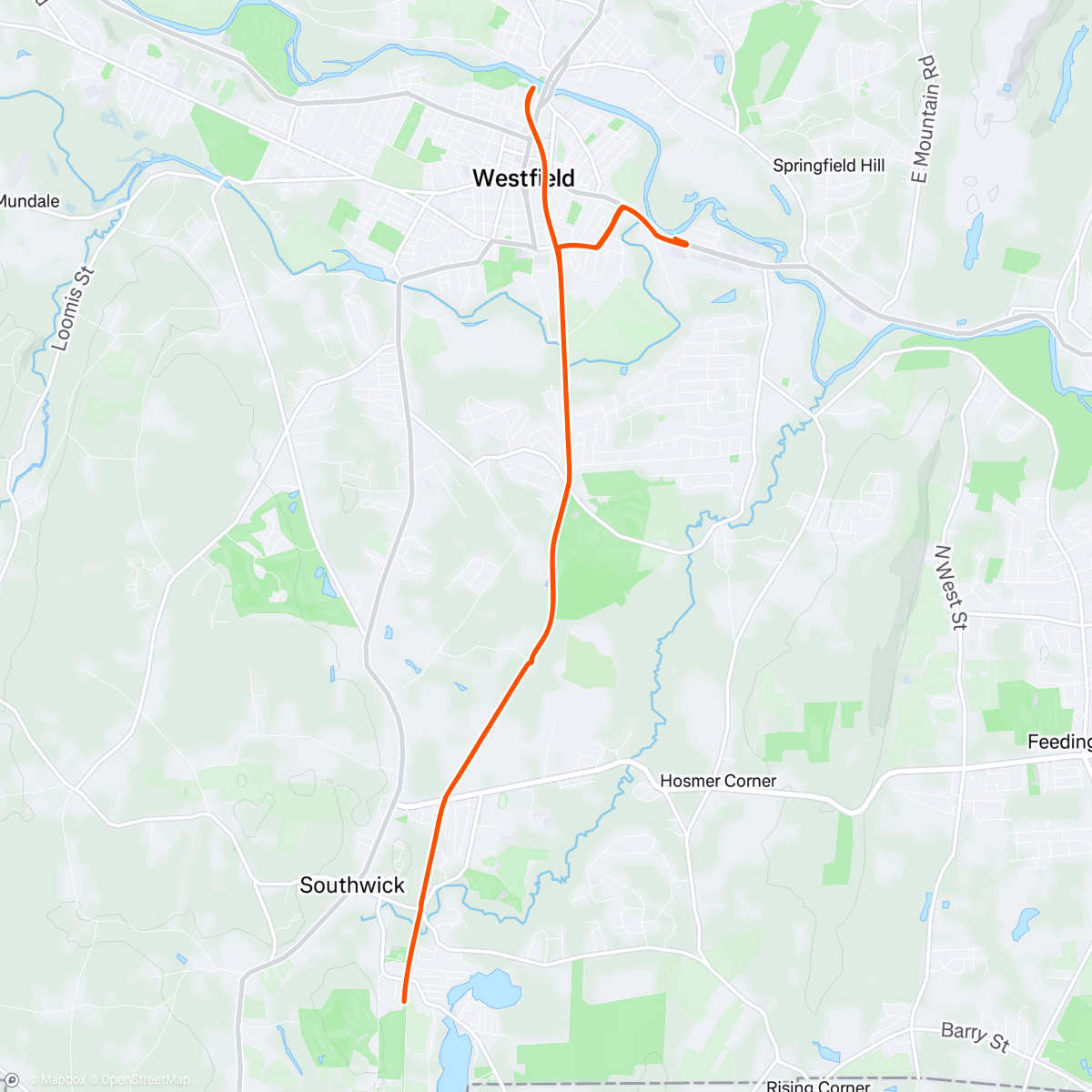 Map of the activity, Afternoon Ride