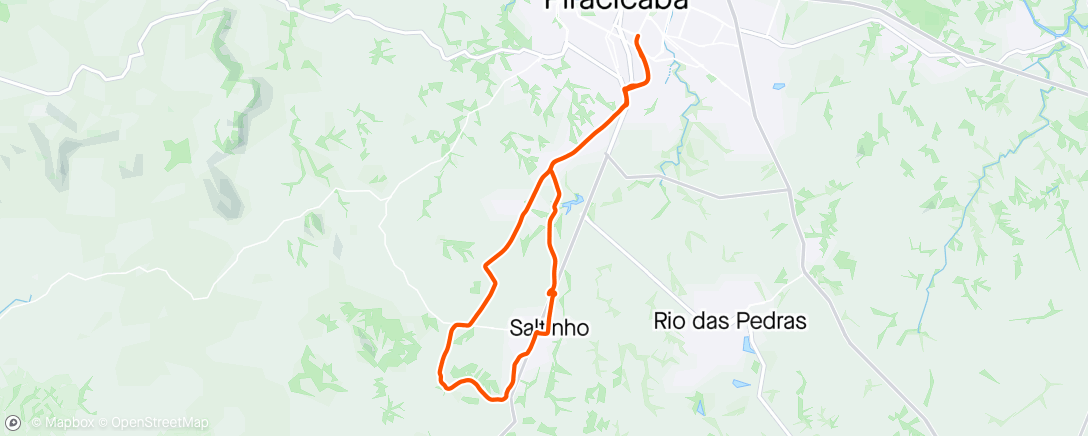 Map of the activity, 44/24 - Pedalada de mountain bike matinal