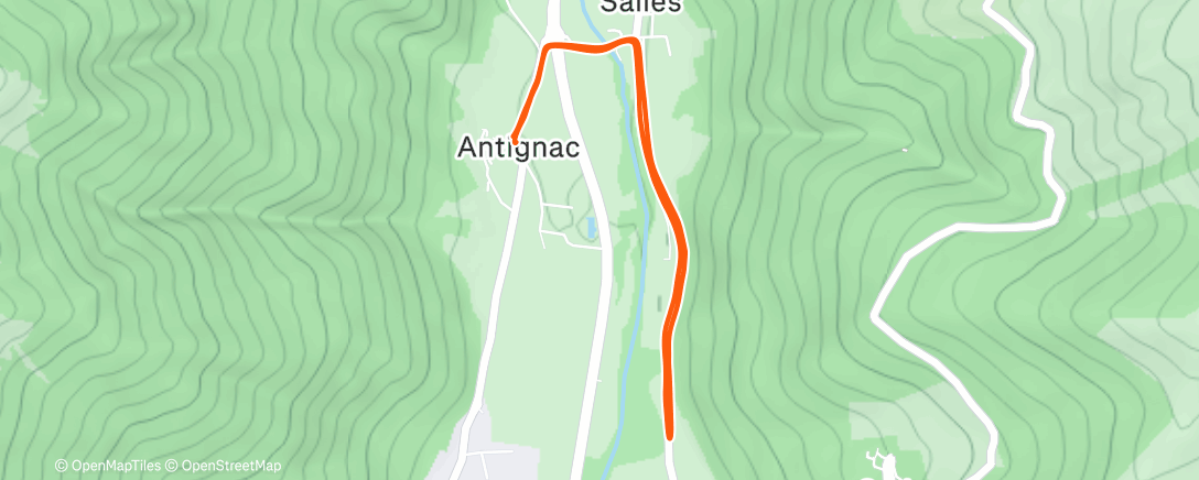 Mappa dell'attività Reprise course à pied