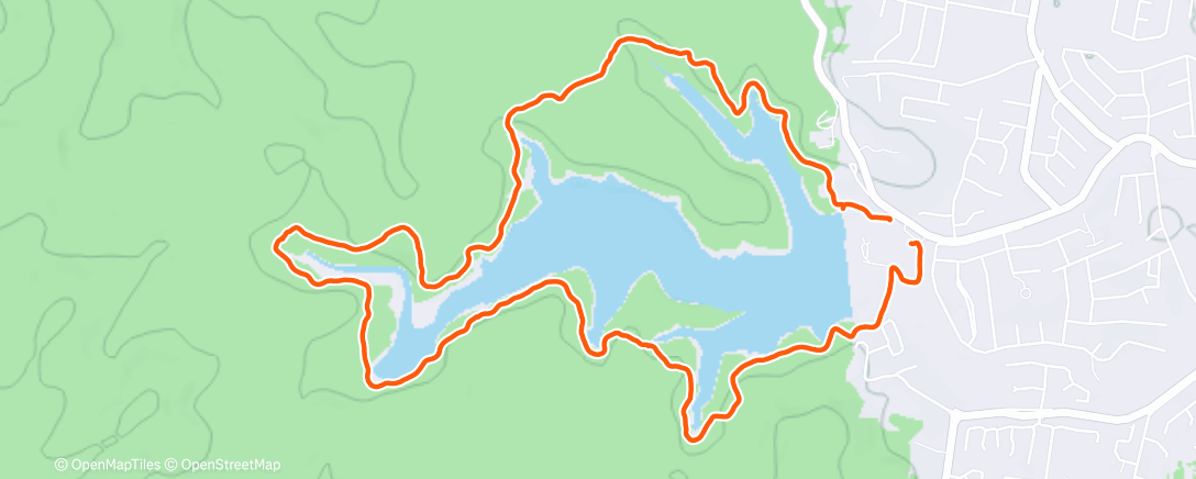 Map of the activity, Lunch Walk