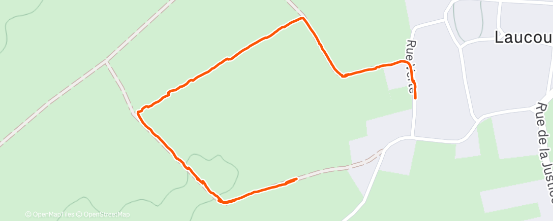 Map of the activity, Marche le midi