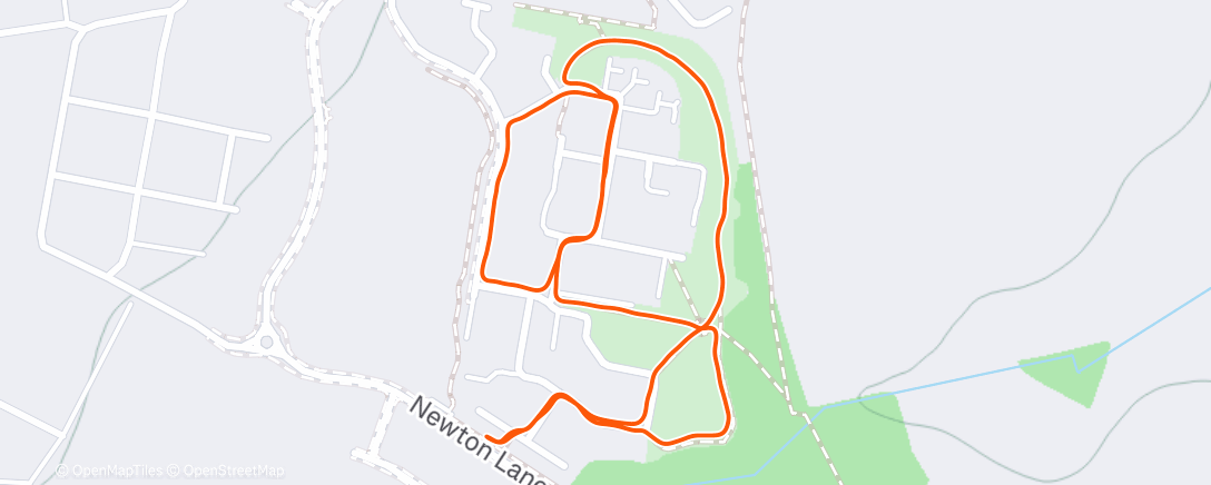 Map of the activity, Morning Run