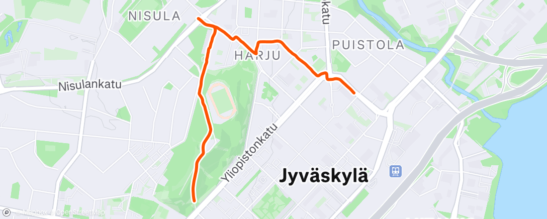 Mapa da atividade, Morning Walk