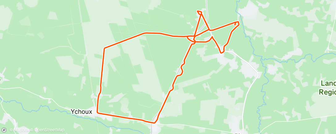 Map of the activity, Afternoon Ride