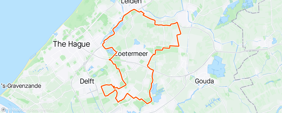 Map of the activity, Ritje in de 💦 met 💨 en ☀️. Lekker gereden!🚴‍♂️
(2125)