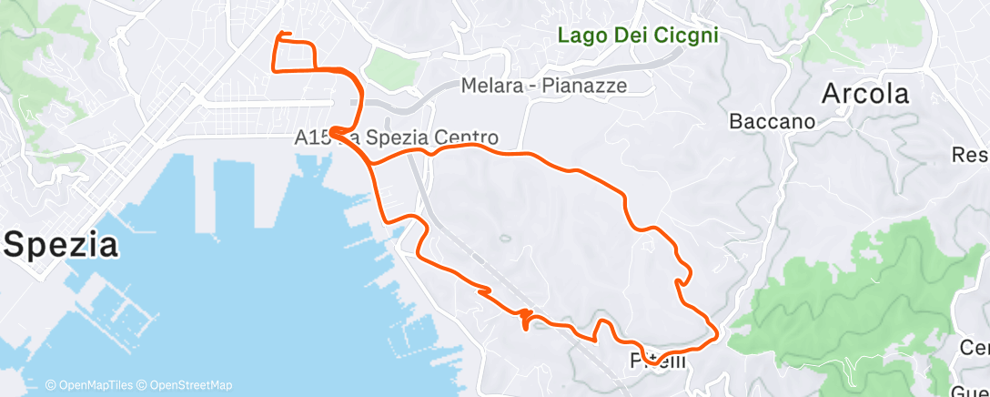 Map of the activity, Corsetta della Vigilia