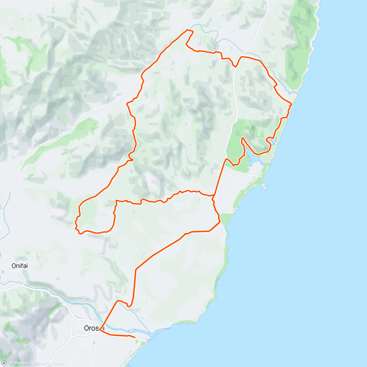 Map of the activity, No Worlds Gravel recovery