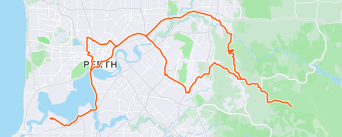 Map of the activity, Morning Ride