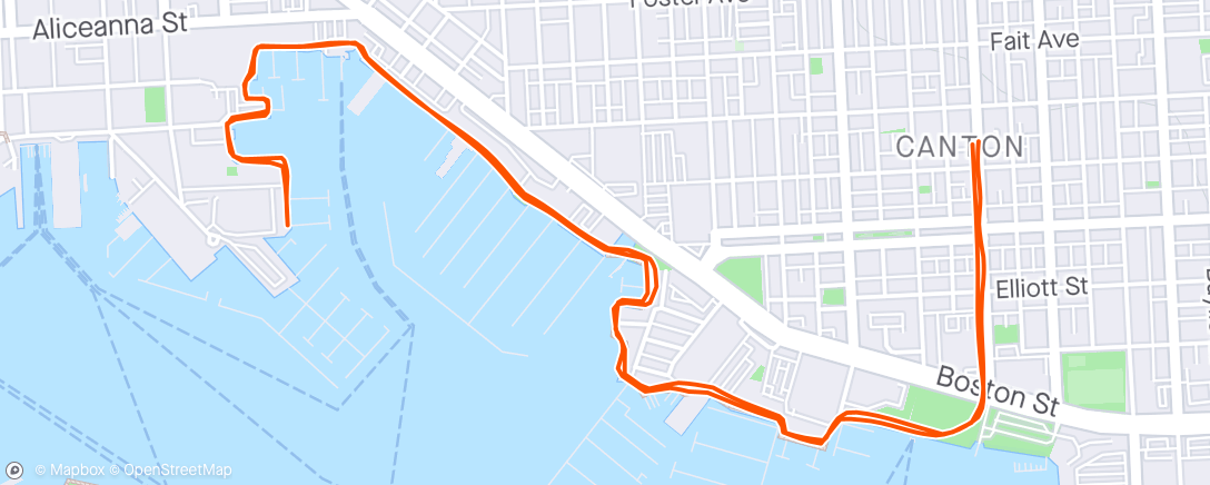 Mapa da atividade, Morning Run