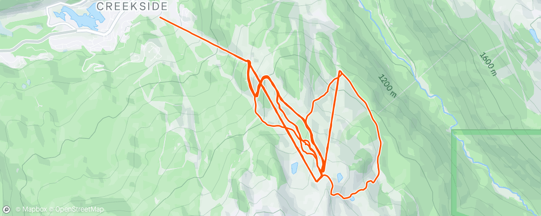 Map of the activity, Morning Alpine Ski