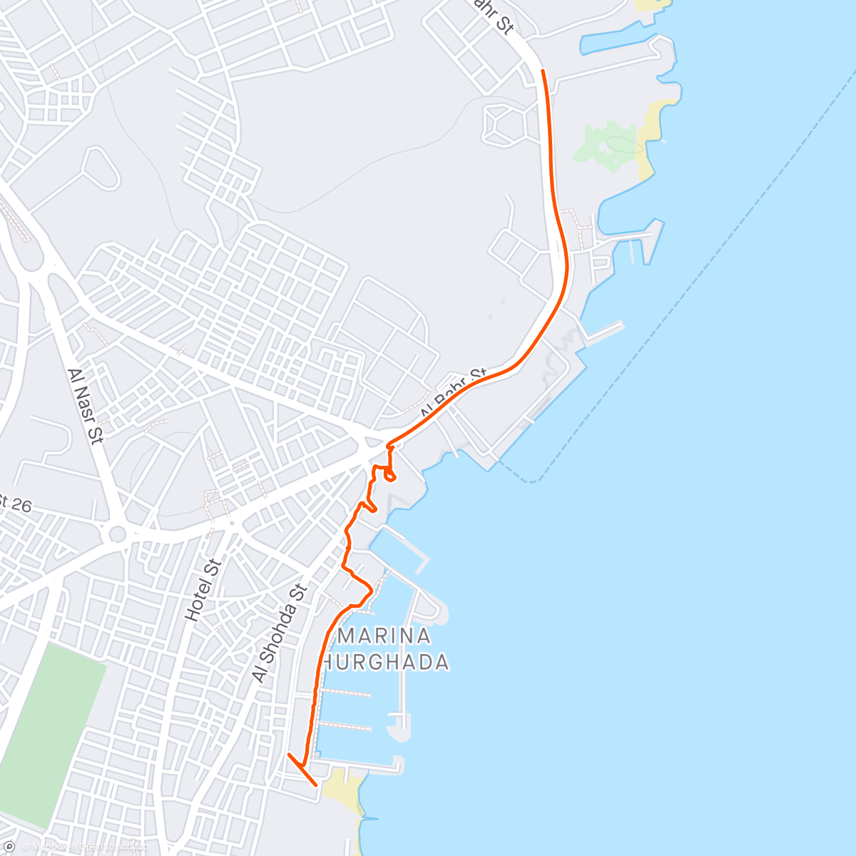 Map of the activity, Balade à Hurghada 🌞