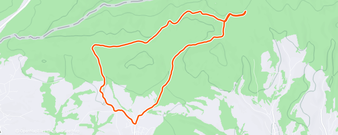 Map of the activity, Morning Run