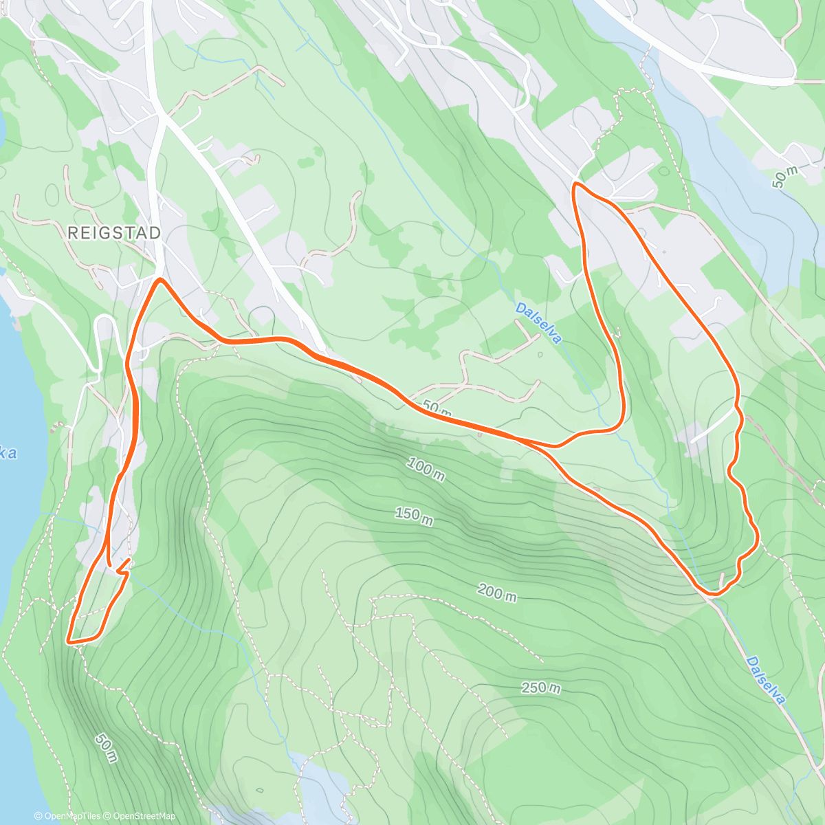 Map of the activity, Morning Hike