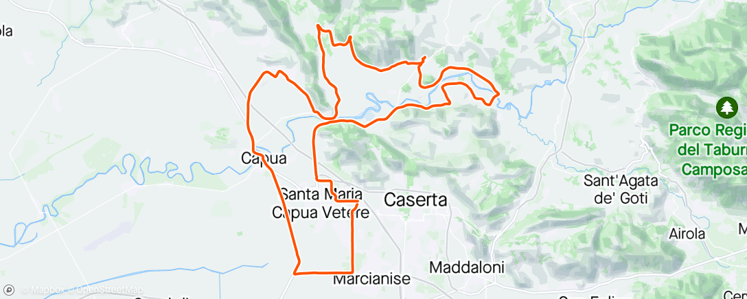 「77/2024  S. Angelo, Fagianeria, Limatola, Montagnelle, Pontelatone」活動的地圖