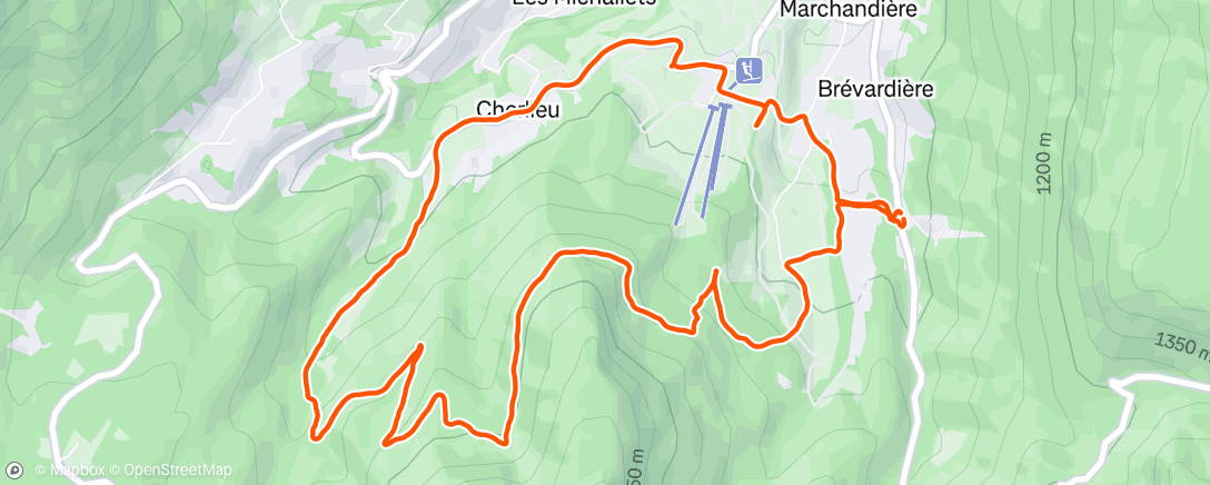 Map of the activity, Boucle en chartreuse