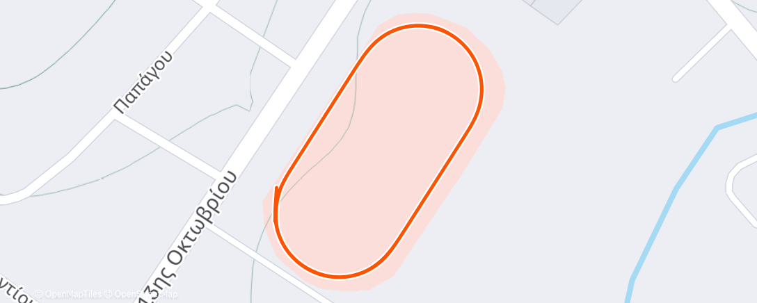 Map of the activity, Morning Run