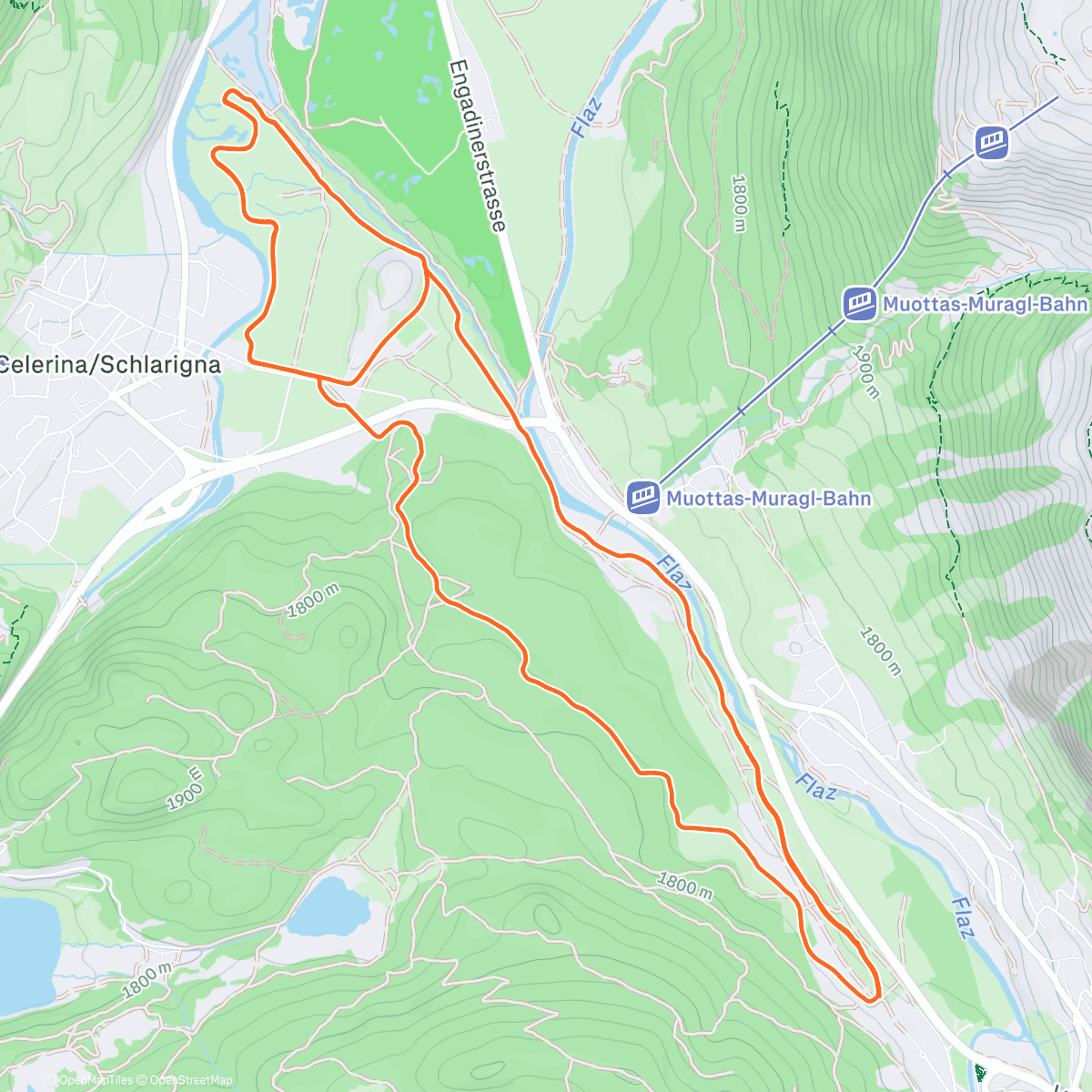 Map of the activity, Raceprep 🎿