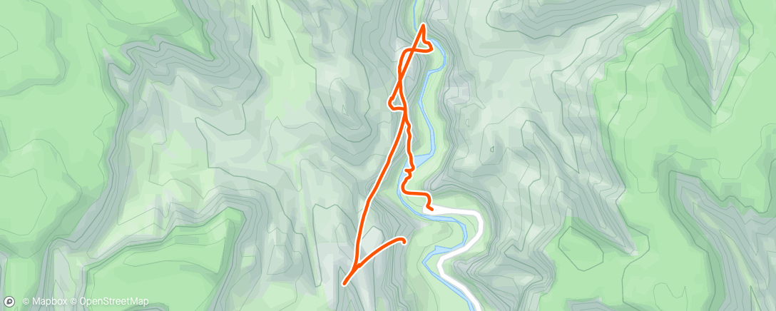 Mapa da atividade, Zion Narrows Trail