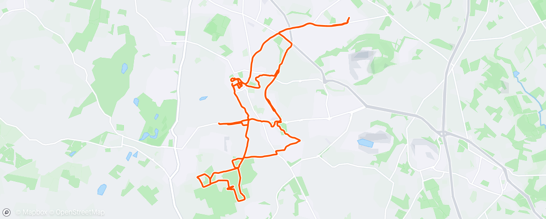 Map of the activity, Morning Trail Run