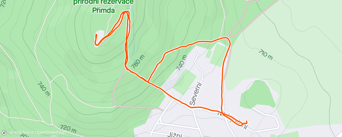 Mapa da atividade, Afternoon Hike with Jarka