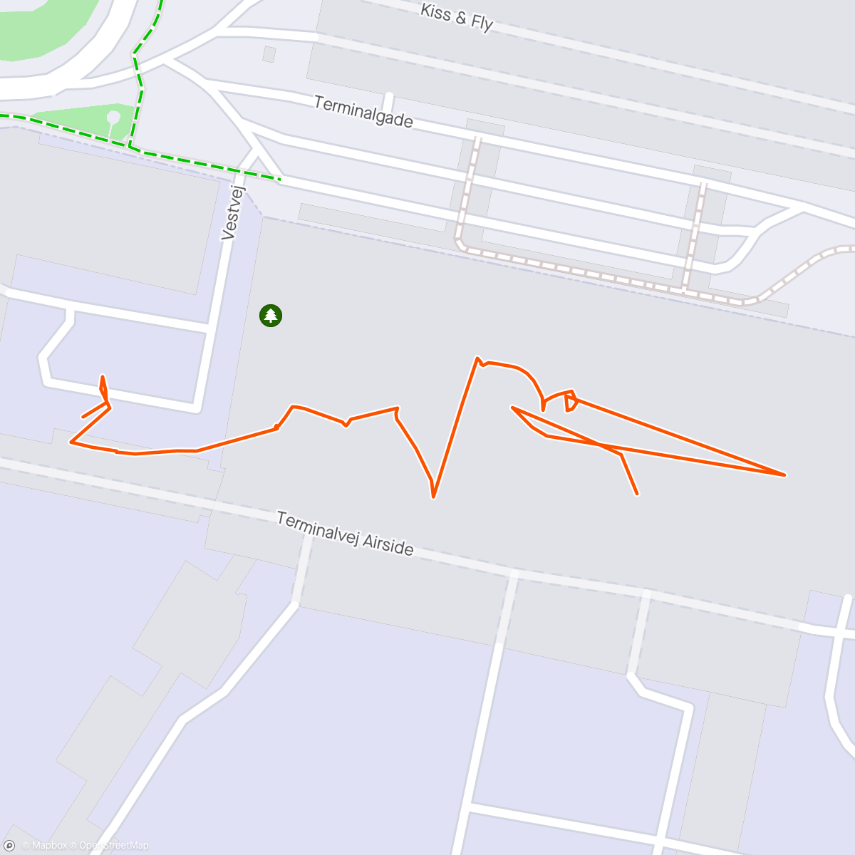 Map of the activity, Afternoon Walk: short stroll to the gate…Kastrup, Copenhagen.
