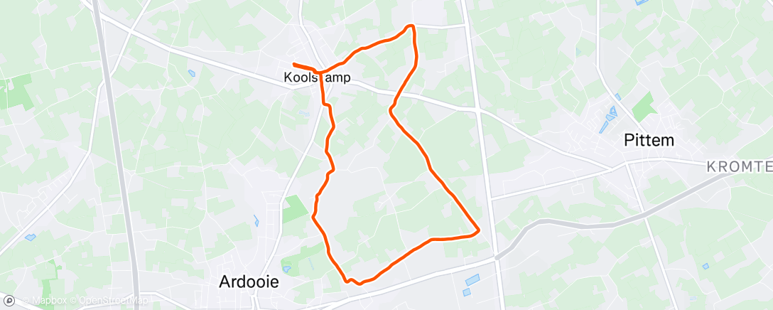 Mappa dell'attività Namiddagloop