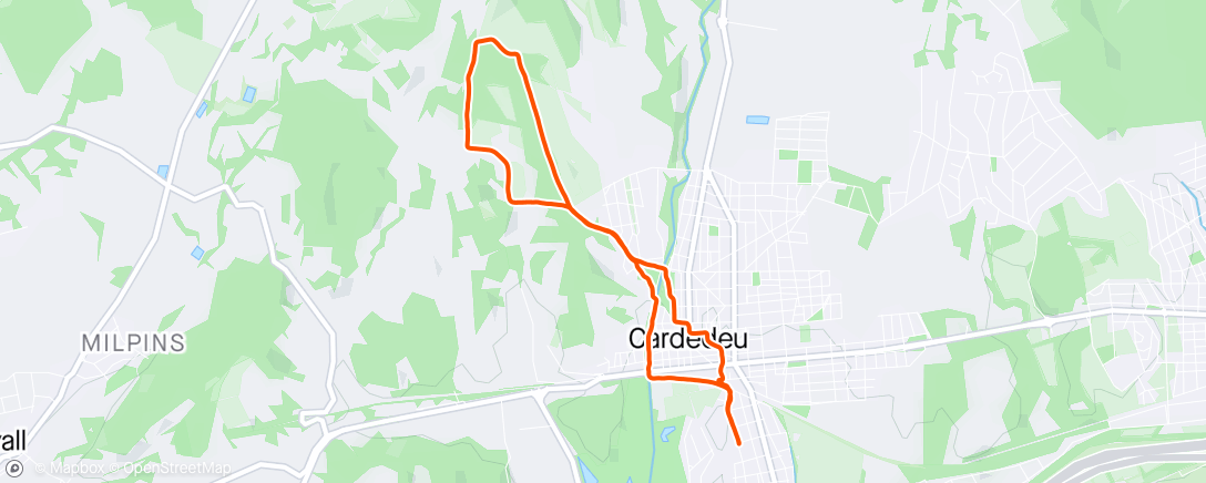 Map of the activity, Testing Can Montells
