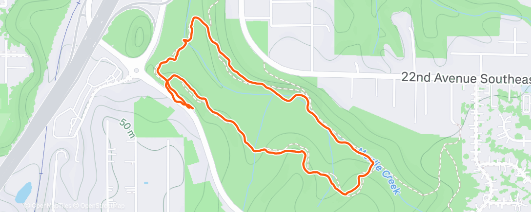 Map of the activity, Morning Walk