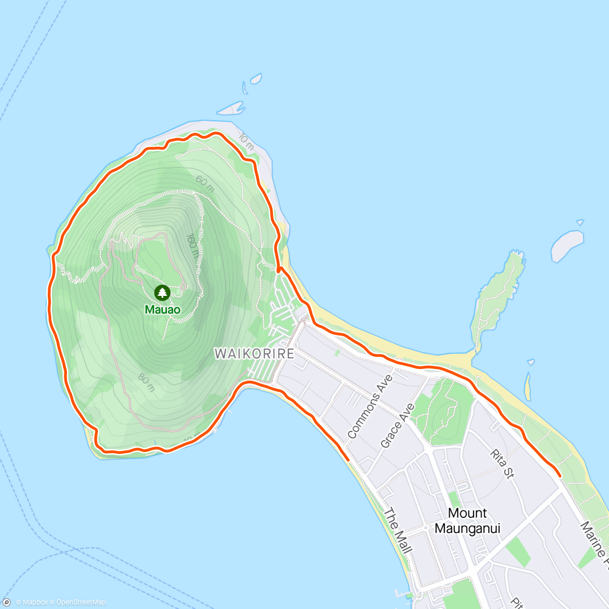 Map of the activity, Volcano loop on Zwift ✌🏻