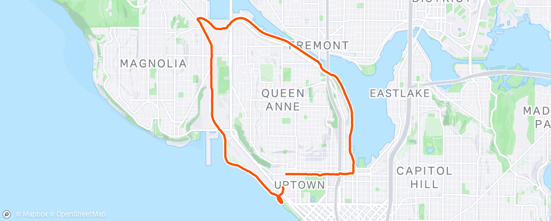Map of the activity, Morning Run