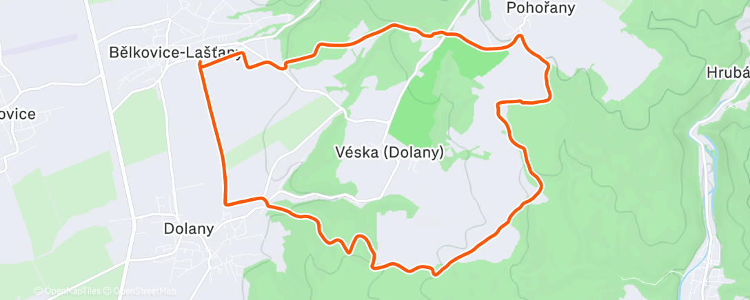 Карта физической активности (Base run)