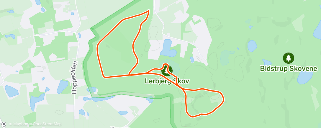 Map of the activity, Afternoon Walk