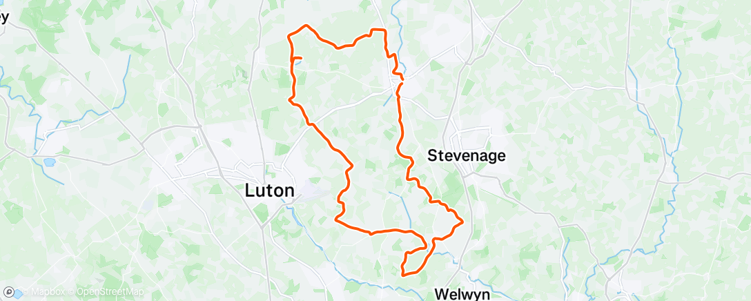 Map of the activity, Lunch Ride