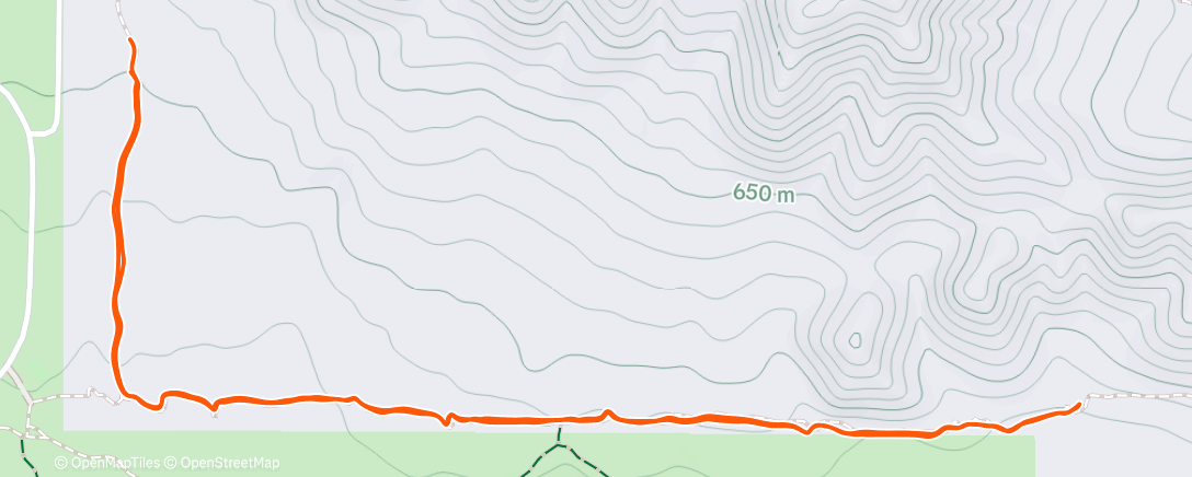 Map of the activity, Lunch Run