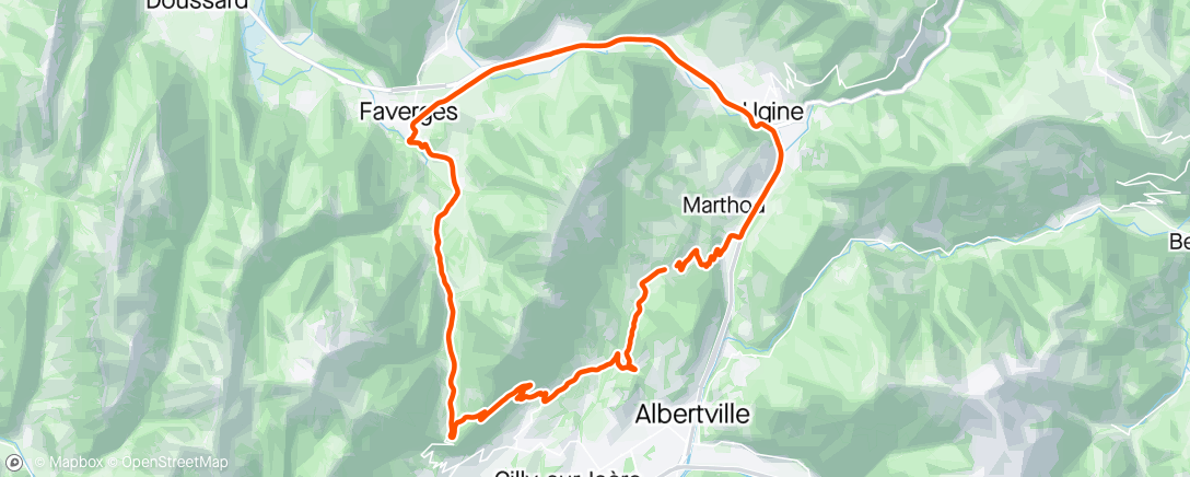 Map of the activity, Balade du dimanche