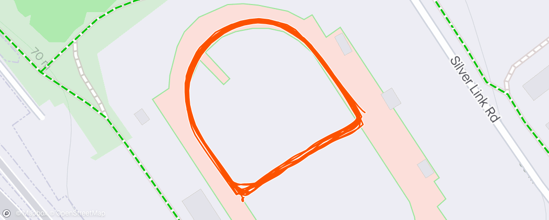Map of the activity, Fab track speed sesh