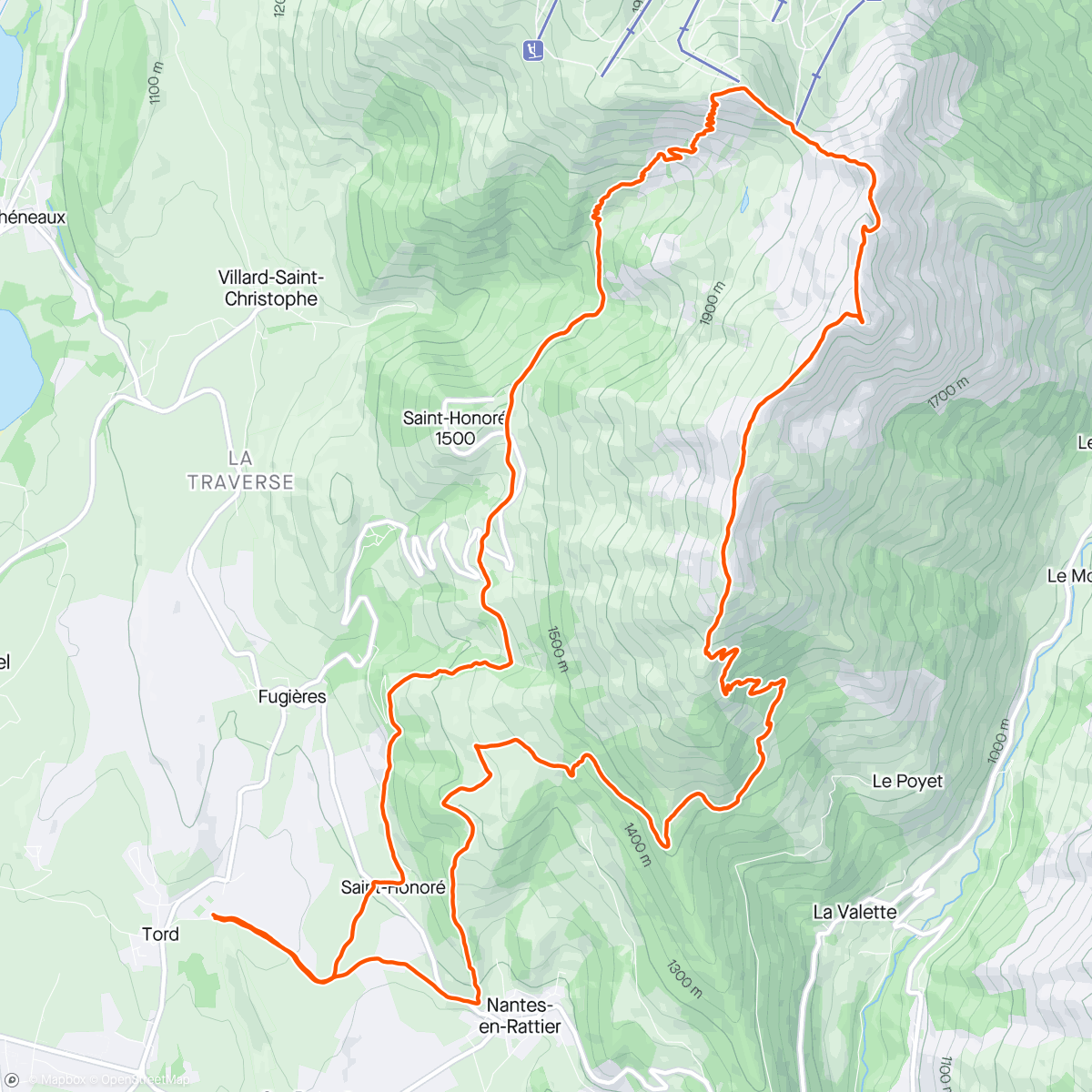 Map of the activity, Skyrace des Matheysins ❄️💃🏼 (3h12min)
