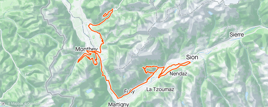 Mapa da atividade, Tour de Romandie stage 4